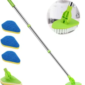 Triangle Sponge Telescopic Glass Wiper